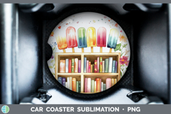 GorgeousKids 01 Bookshelf Car Coaster design.