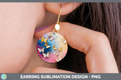 GorgeousKids 01 Thick Paint Round Earrings design.