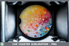 GorgeousKids 01 Thick Paint Car Coaster design.