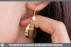 GorgeousKids 01 Thick Paint Teardrop Earrings design.