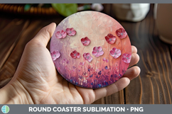 GorgeousKids 01 Thick Paint Round Coaster design.