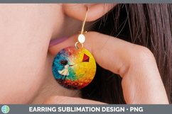 GorgeousKids 01 Thick Paint Round Earrings design.