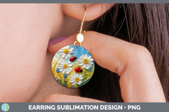 GorgeousKids 01 Thick Paint Round Earrings design.