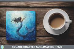 GorgeousKids 01 Thick Paint Square Coaster design.