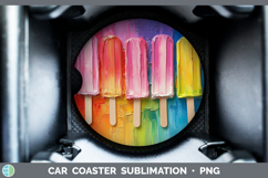 GorgeousKids 01 Thick Paint Car Coaster design.