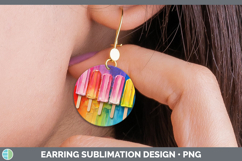 GorgeousKids 01 Thick Paint Round Earrings design.