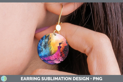 GorgeousKids 01 Thick Paint Round Earrings design.