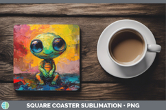 GorgeousKids 02 Thick Paint Square Coaster design.