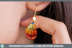 GorgeousKids 02 Thick Paint Teardrop Earrings design.