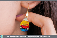 GorgeousKids 02 Thick Paint Teardrop Earrings design.