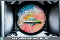 GorgeousKids 02 Thick Paint Car Coaster design.