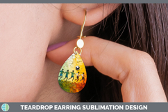 GorgeousKids 02 Thick Paint Teardrop Earrings design.