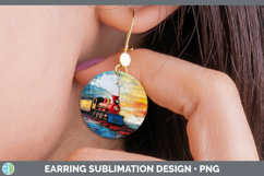 GorgeousKids 02 Thick Paint Round Earrings design.