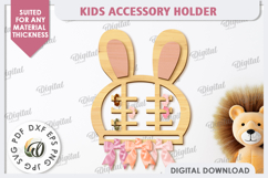 Kids Accessory Holder LaserCut. Hair Scrunchie Hanger SVG Product Image 1