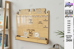 Kids Weekly Wall Planners Laser Cut Bundle | Nursery Decor Product Image 14