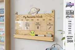 Kids Weekly Wall Planners Laser Cut Bundle | Nursery Decor Product Image 21