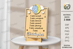 3D Kids Affirmation Signs Lasercut Bundle. Nursery decor SVG Product Image 8