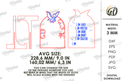 3D Kids Affirmation Signs Lasercut Bundle. Nursery decor SVG Product Image 3
