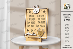 3D Kids Affirmation Sign Lasercut. Nursery decor SVG Product Image 1