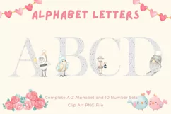 Cute Cartoon Animal Alphabet Kids Letters Printable Product Image 1