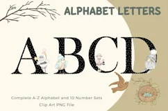 Cute Cartoon Animal Alphabet Kids Letters Printable Product Image 1