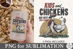 Kids And Chickens Are Best Free Range Png Product Image 5