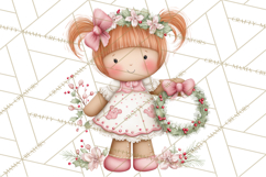 Kids with Gingerbread Cookies Clipart PNG, Cartoon Holiday Product Image 5