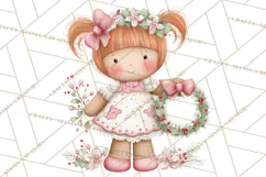 Kids with Gingerbread Cookies Clipart PNG, Cartoon Holiday Product Image 5