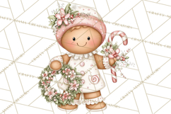 Kids with Gingerbread Cookies Clipart PNG, Cartoon Holiday Product Image 2