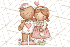 Kids with Gingerbread Cookies Clipart PNG, Cartoon Holiday Product Image 4