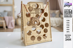 Kids Wooden Balance Toy Laser Cut | Interactive Games SVG Product Image 1