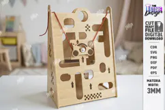 Kids Wooden Balance Toy Laser Cut | Interactive Games SVG Product Image 1