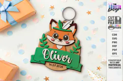 Kids Birthday Souvenir Laser Cut|Cute Animals|Kids Name Tags Product Image 1