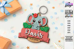 Kids Birthday Souvenir Laser Cut|Cute Animals|Kids Name Tags Product Image 1