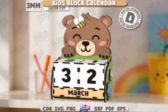 Kids Block Calendars Laser Cut Bundle | Calendars with Cubes Product Image 3