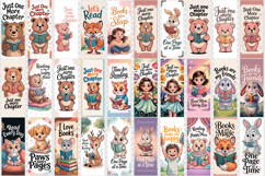 Kids Bookmark Bundle | Cute animals Reading Quotes Bookmarks Product Image 3