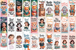 Kids Bookmark Bundle | Cute animals Reading Quotes Bookmarks Product Image 4