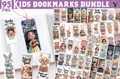 Kids Bookmark Bundle | Cute animals Reading Quotes Bookmarks Product Image 1