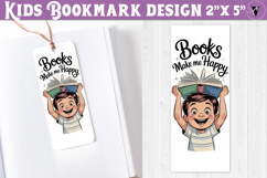Kids bookmark printable | Cute boy reading quote bookmark Product Image 1