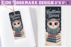 Kids bookmark printable | Cute owl reading quote bookmark Product Image 1