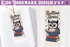Kids bookmark printable | Cute owl reading quote bookmark Product Image 1