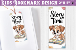 Kids bookmark printable | Cute dog reading quote bookmark Product Image 1