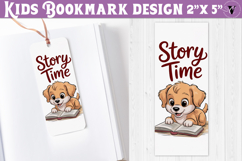 Kids bookmark printable | Cute dog reading quote bookmark Product Image 1