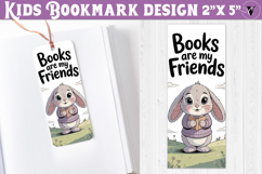 Kids bookmark printable | Cute Bunny reading quote bookmark Product Image 1