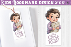 Kids bookmark printable | Cute boy reading quote bookmark Product Image 1