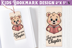Kids bookmark printable | Cute bear reading quote bookmark Product Image 1