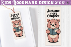 Kids bookmark printable | Cute bear reading quote bookmark Product Image 1
