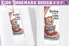 Kids bookmark printable | Cute bear reading quote bookmark Product Image 1