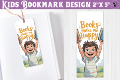 Kids bookmark printable | Cute boy reading quote bookmark Product Image 1