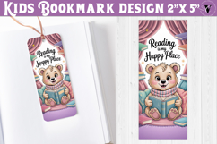 Kids bookmark printable | Cute bear reading quote bookmark Product Image 1